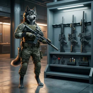 Mängu WARDOGS algrelvade pingerida kujutav illustratsioon ilma loetava teksti või märkideta.