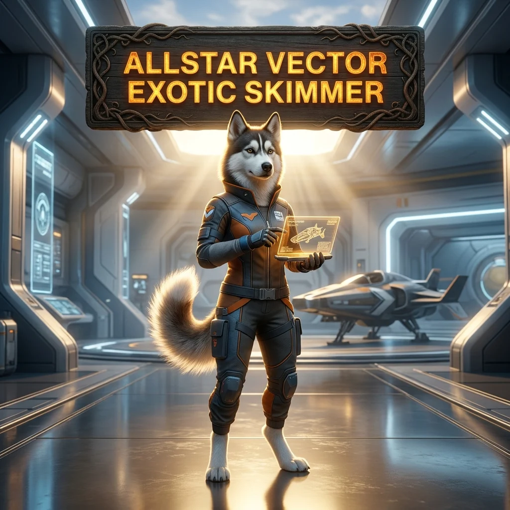 Promotional image for the Allstar Vector Exotic Skimmer Boost in Destiny 2.