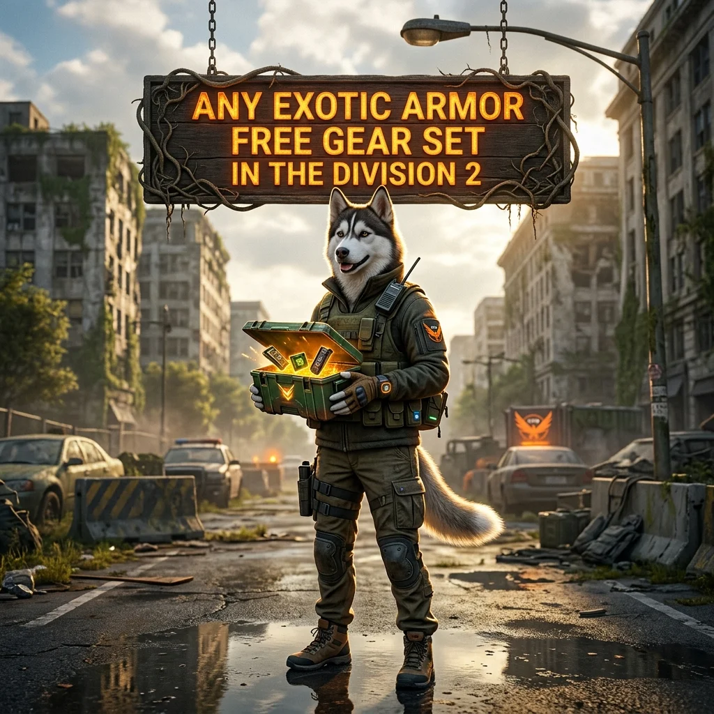 Promotional image for the Any Exotic Armor Free Gear Set Boost service in The Division 2