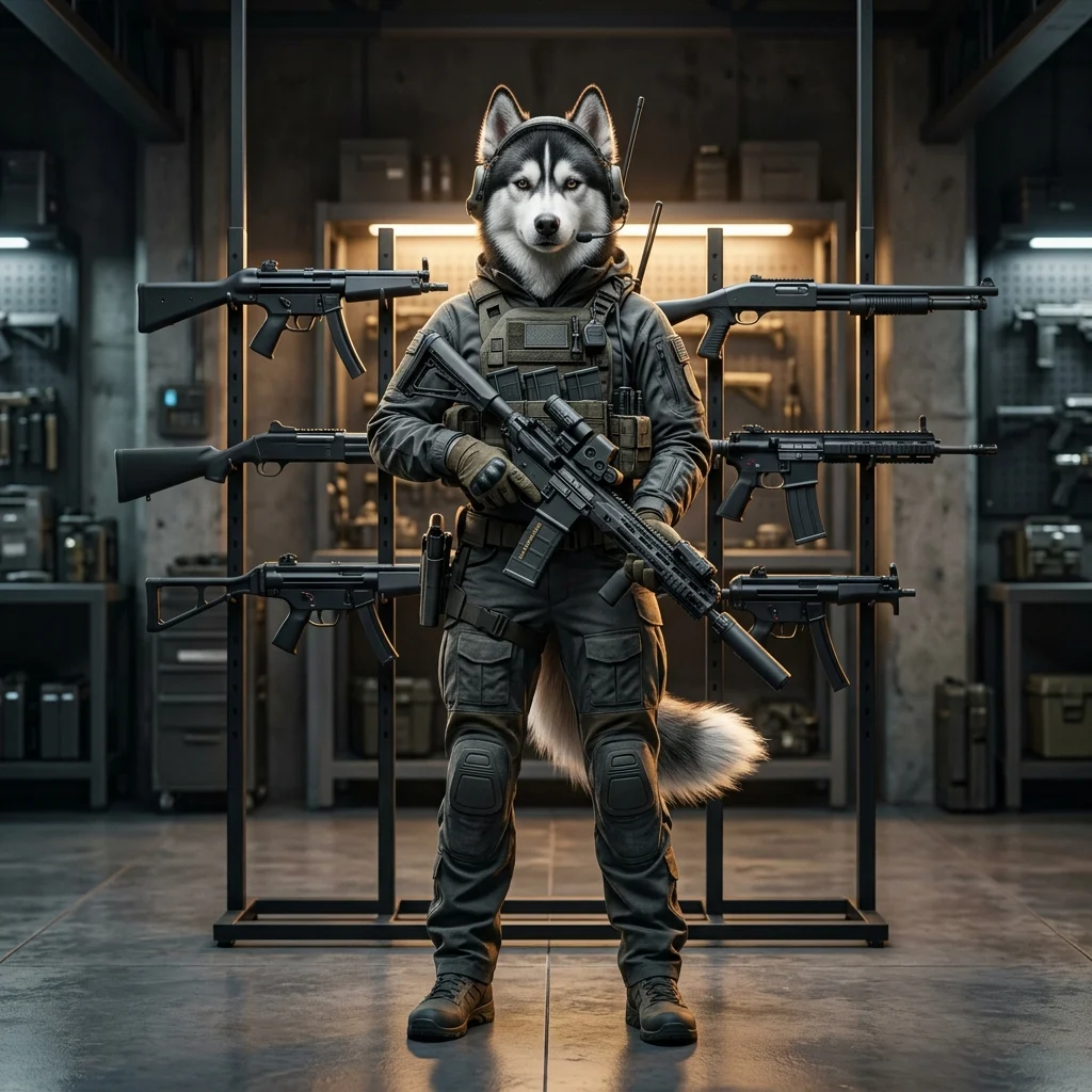 Ilustrație promoțională pentru armele de început clasificate în jocul WARDOGS