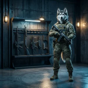 Illustrazione promozionale dedicata alle armi iniziali classificate disponibili in WARDOGS