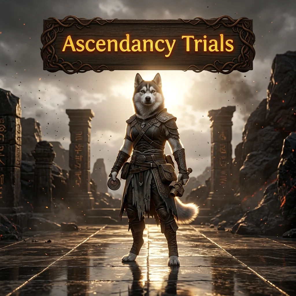 Promotional image representing the Ascendancy Trials Boost service in Path of Exile 2