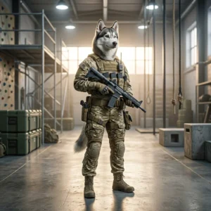 Gestileerde illustrasie vir die beginnersgids van WARDOGS, sonder leesbare teks of tekens.