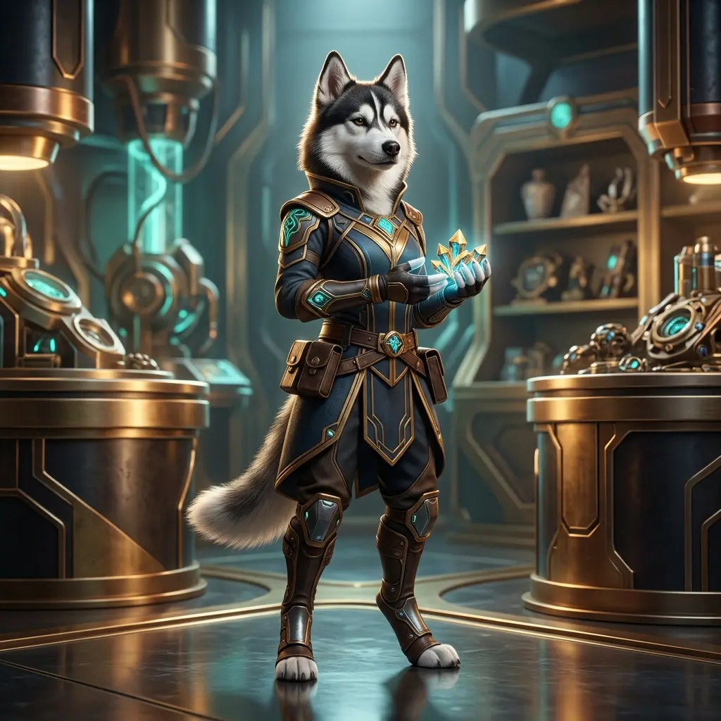 Ilustrasi tematik untuk produk RP League of Legends tanpa teks yang dapat dibaca