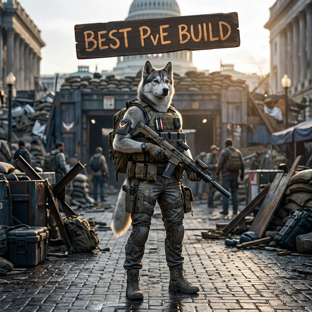 Promotional image for Best PvE Build Boost in The Division 2, a service focused on boosting a PvE build in The Division 2.