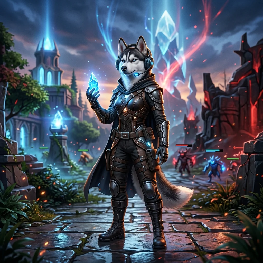 Ilustrasi bertema Dota 2 yang merepresentasikan layanan peningkatan MMR secara umum tanpa teks yang dapat dibaca.