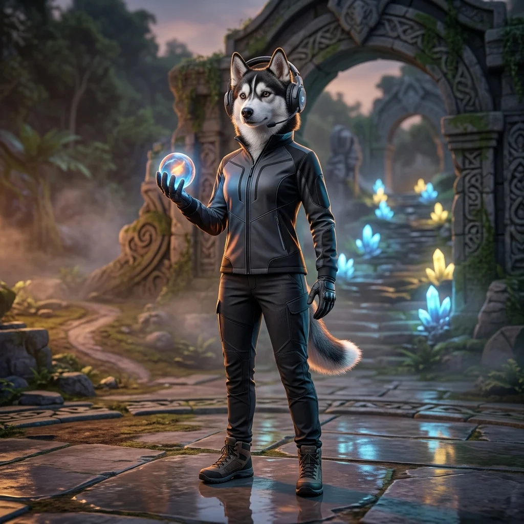 Illustration promotionnelle représentant un service d’amélioration du MMR dans Dota 2, sans texte lisible ni signe distinctif.