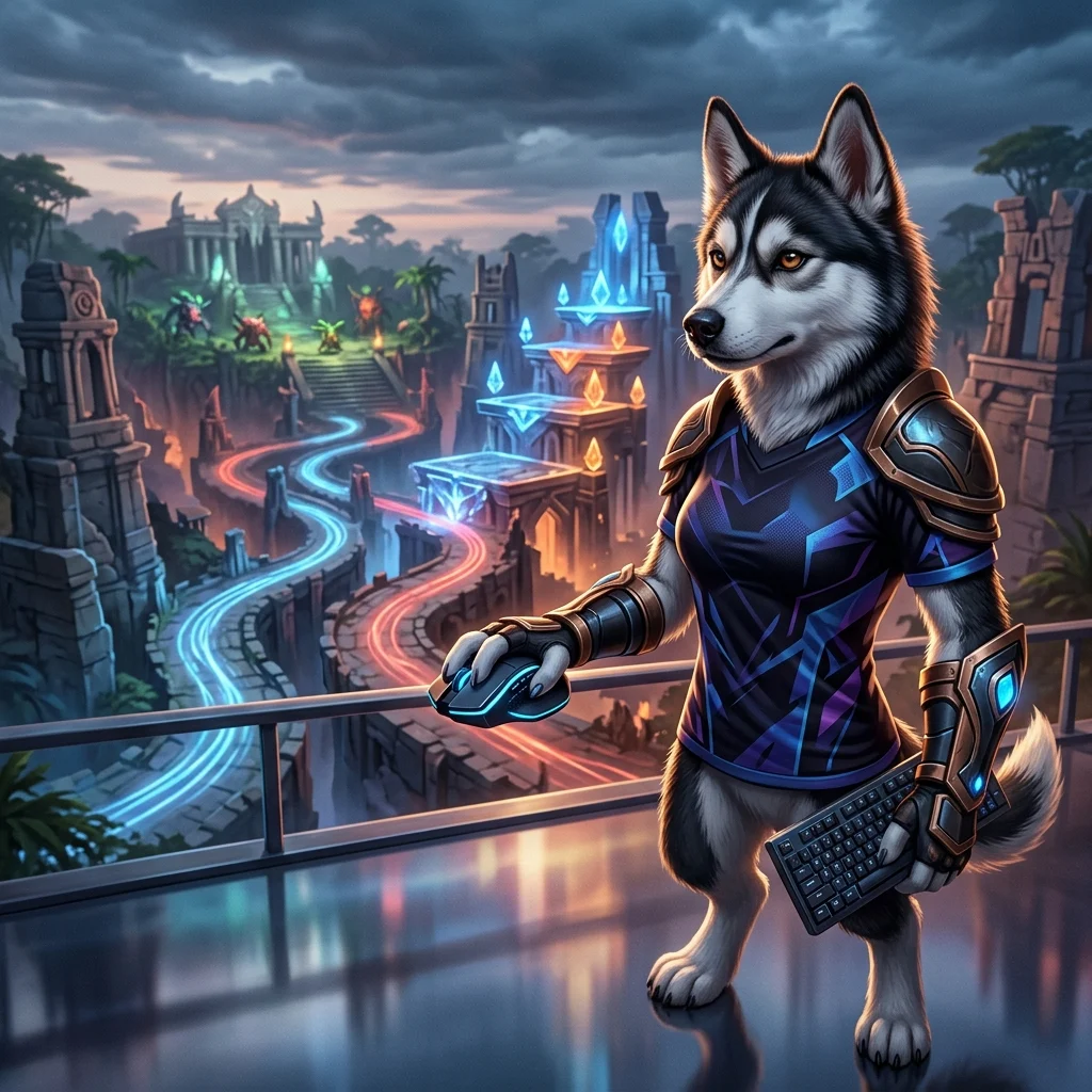 Arte promocional relacionada ao boost de MMR no Dota 2, sem texto legível ou sinais visíveis.