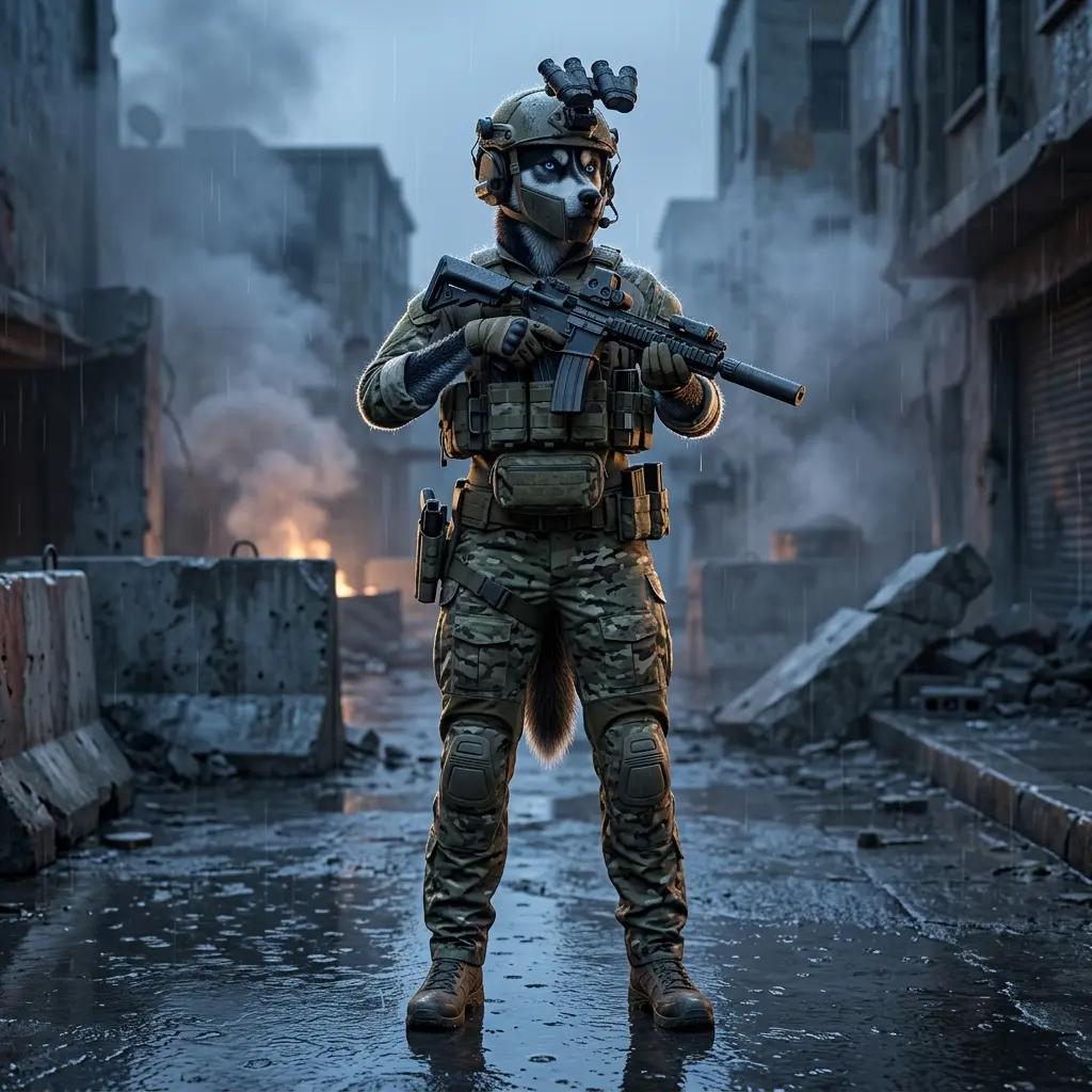 Promocijska ilustracija za brezplačne vodiče za Call of Duty Modern Warfare 4 brez vidnega besedila ali znakov.