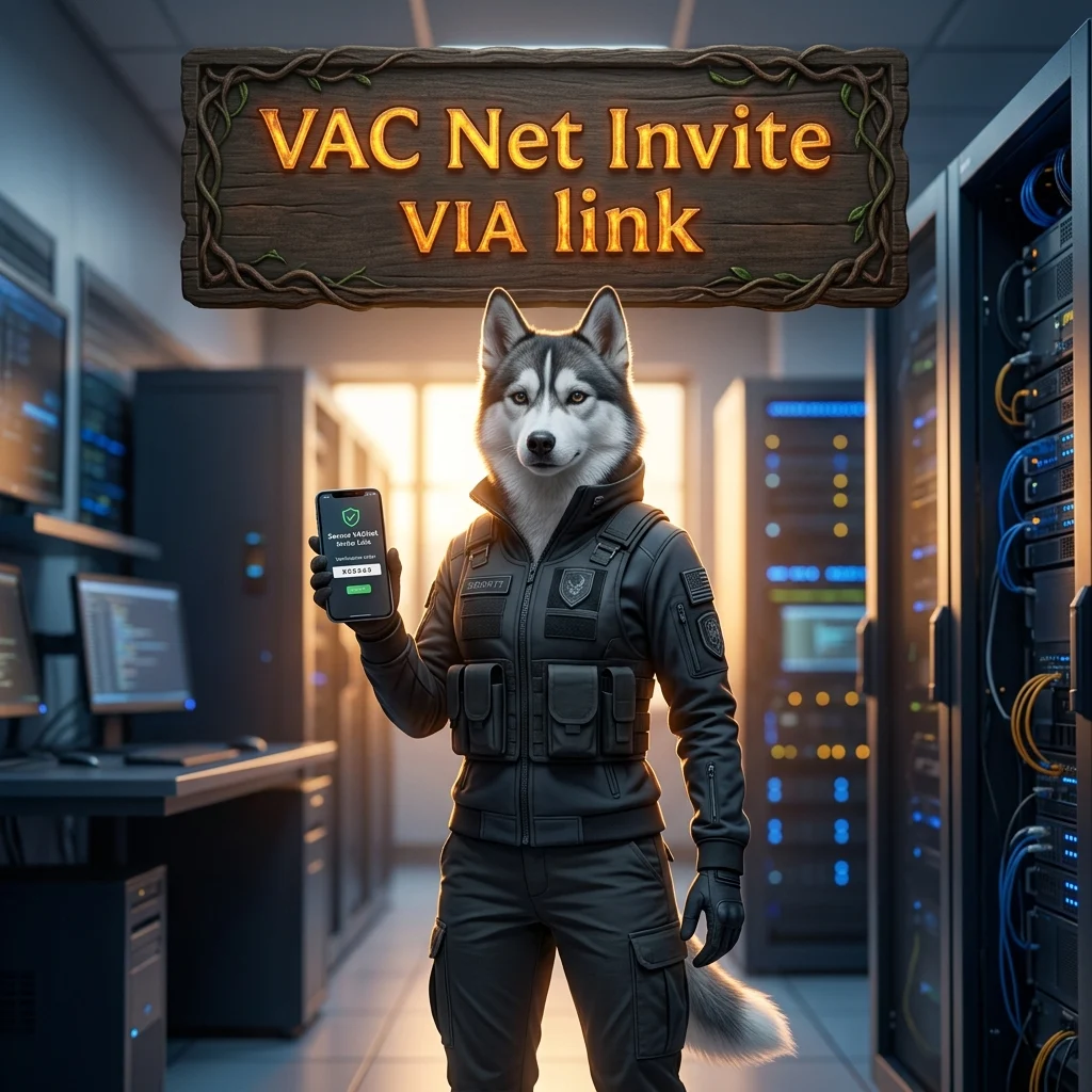 Promotional image for buying a VACNet invite via link to access CS2 VACNet