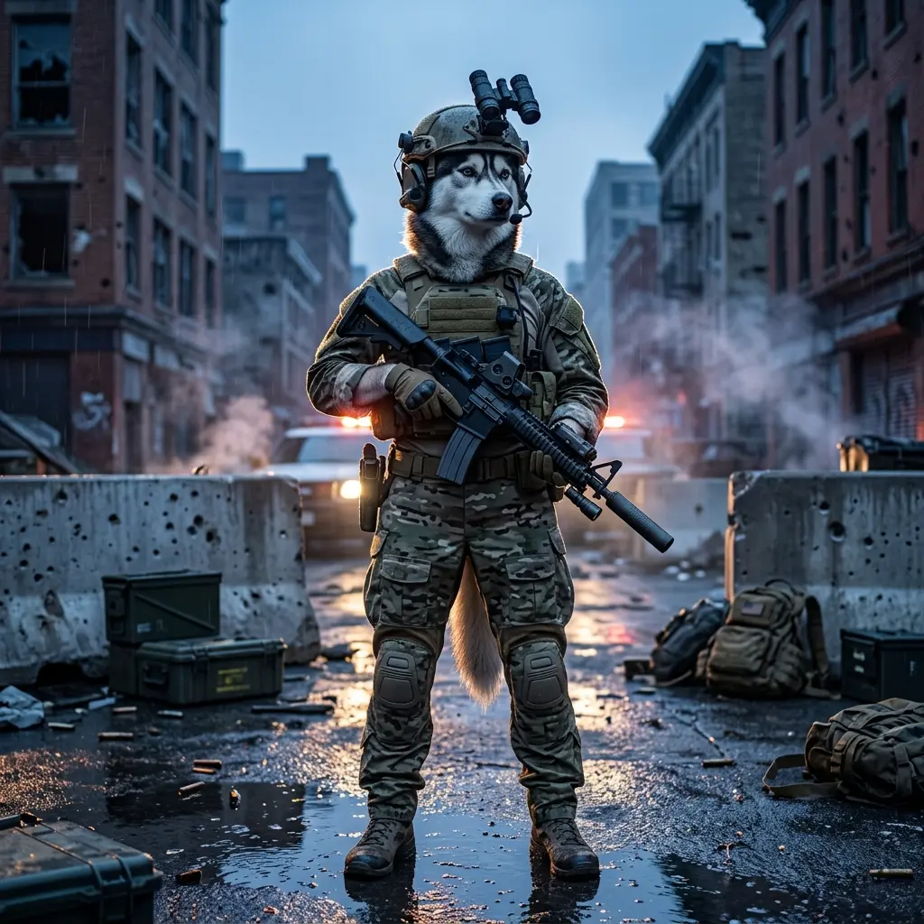 Thematische Produktgrafik zu Call of Duty Modern Warfare 4 Boosting-Diensten ohne lesbaren Text oder erkennbare Beschilderung