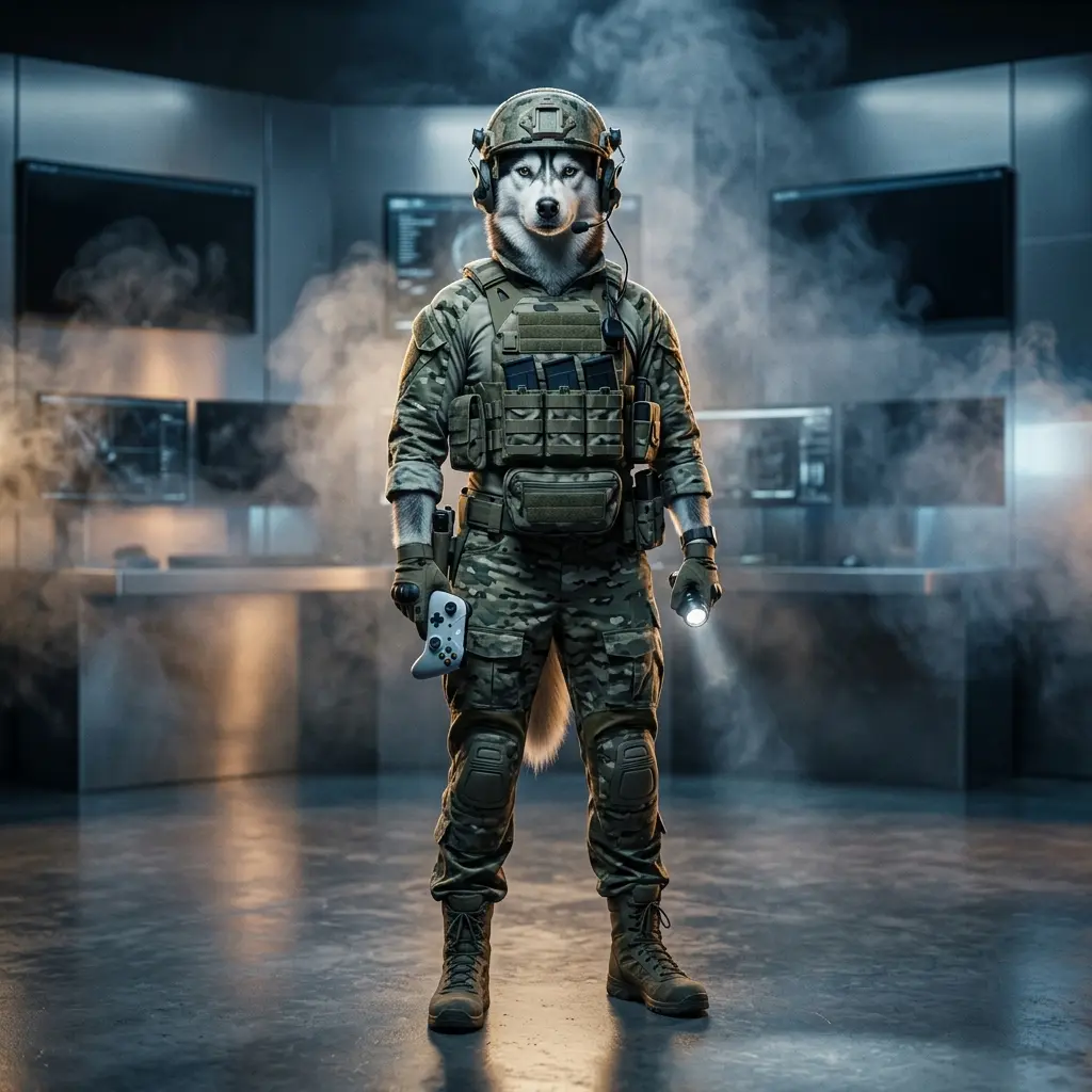 Gestileerde spelkuns met ’n moderne militêre atmosfeer vir Call of Duty Modern Warfare 4, sonder leesbare teks of tekens.