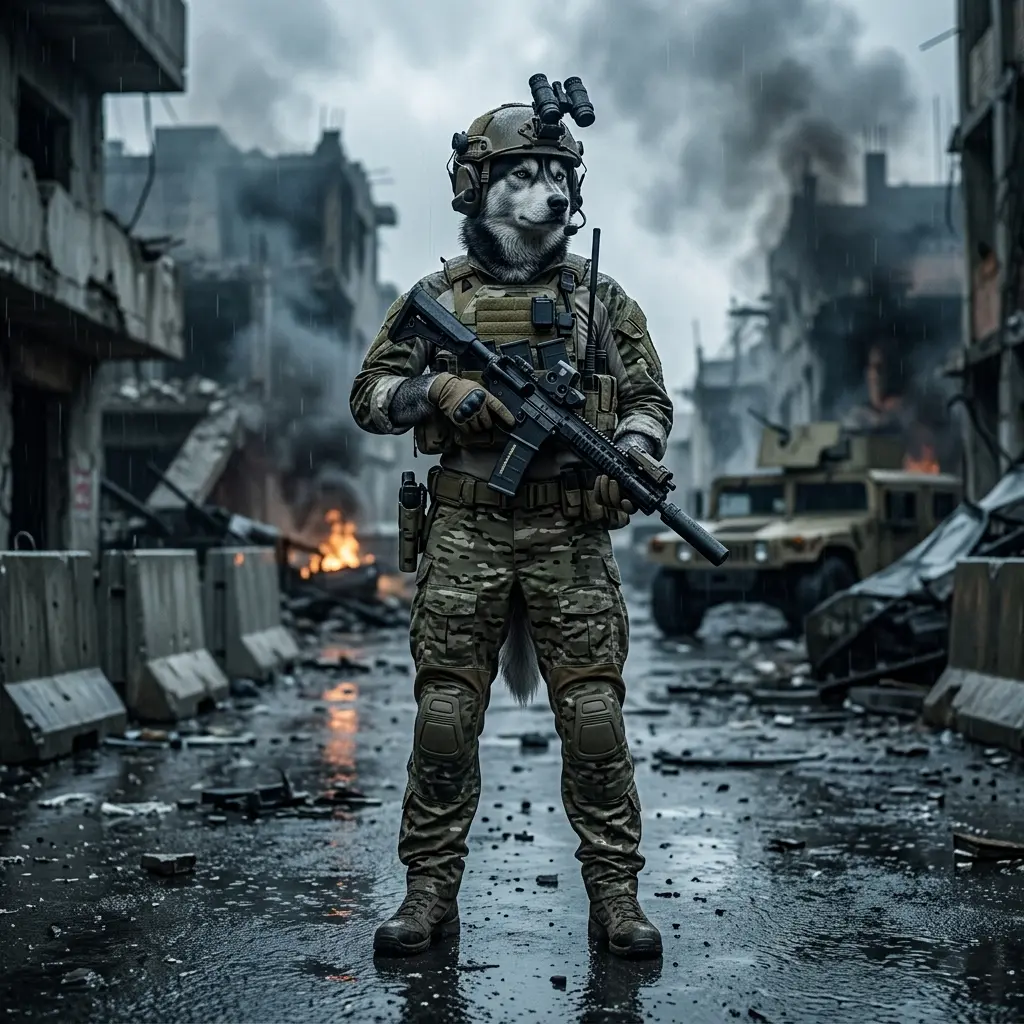 Kynningarmynd fyrir uppörvunarþjónustu í Call of Duty: Modern Warfare 4, án læsilegs texta eða merkja.