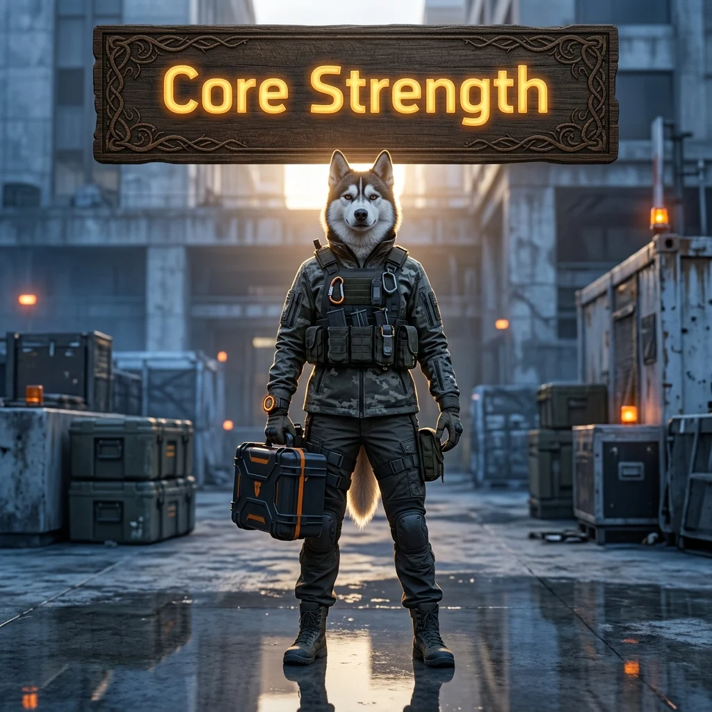 Promotional image for the Core Strength Gear Set Boost service in The Division 2.