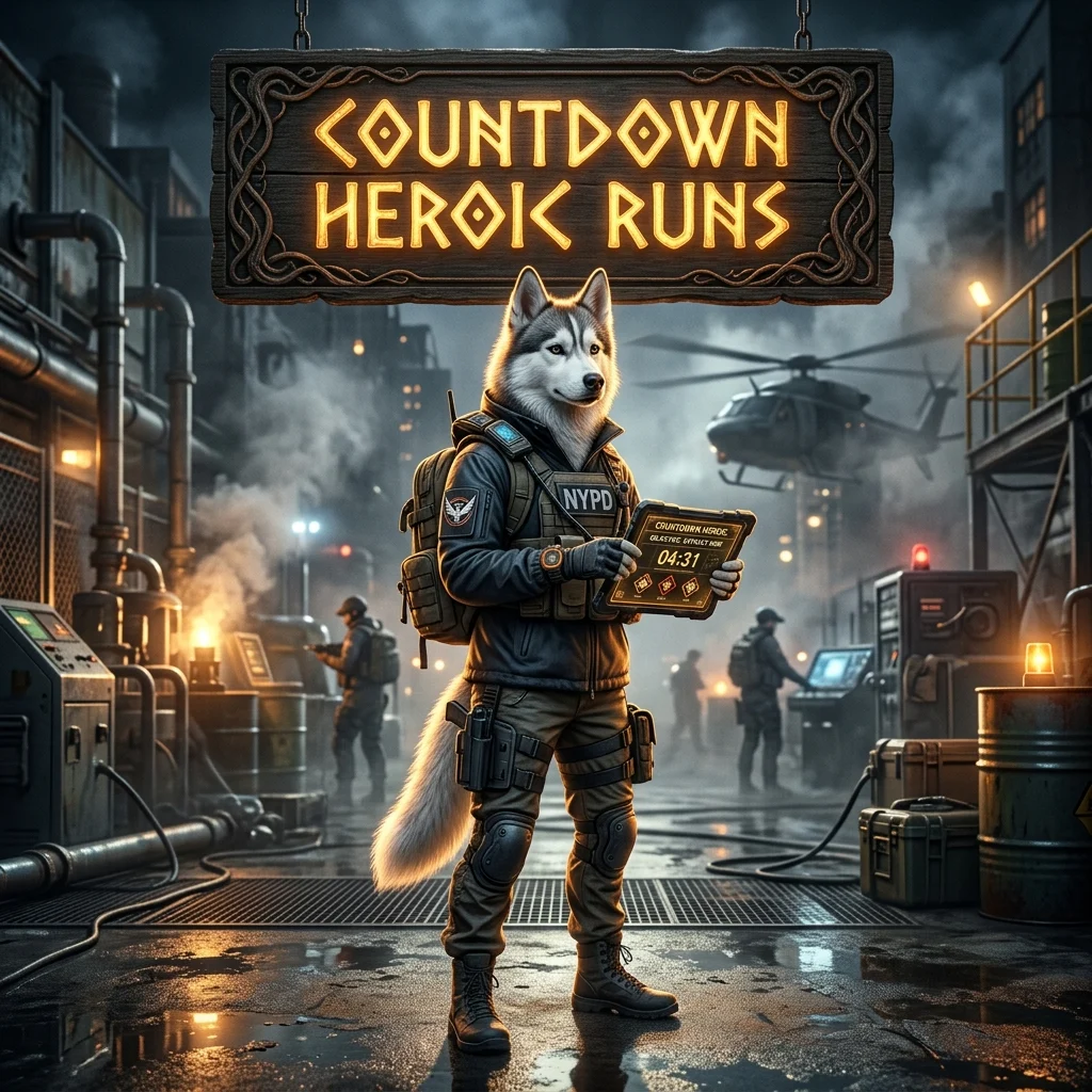 Promotional image for Countdown Heroic Runs Boost in Division 2, a service focused on Heroic Countdown runs.