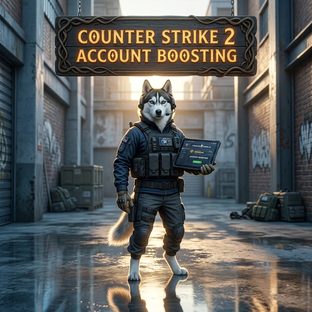 Promotional image representing Counter Strike 2 Account Boosting and its account boosting service.