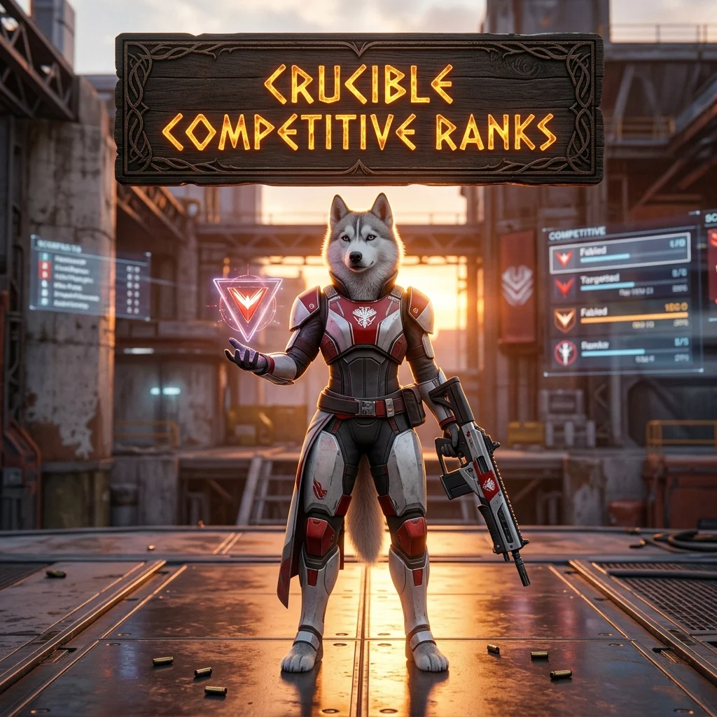 Promotional image for a Crucible Competitive Ranks Boost in Destiny 2 service