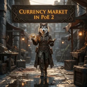 Promotional image for Currency Market Boost in Path of Exile 2, representing a service focused on the game's currency market.