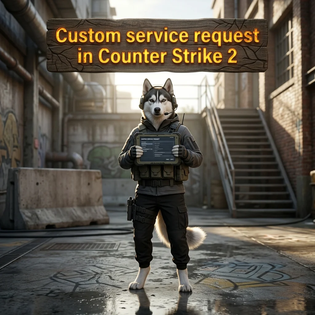 Promotional image for a Custom Service Request in Counter Strike 2 service