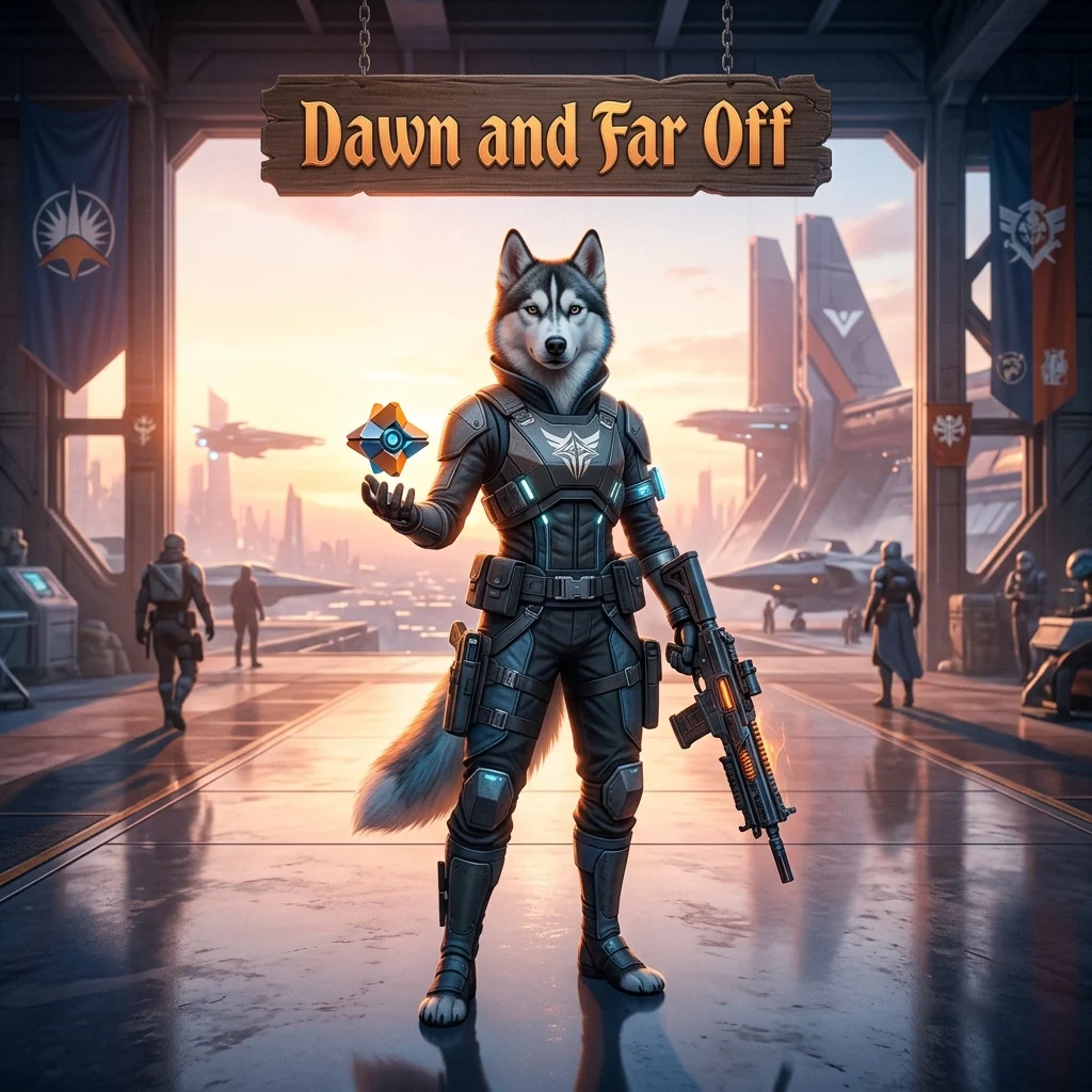 Promotional image representing Dawn and Far Off Boost in Destiny 2 as a named game service