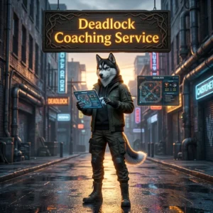 Promotional image for Deadlock Coaching Service, a coaching service focused on the game Deadlock.