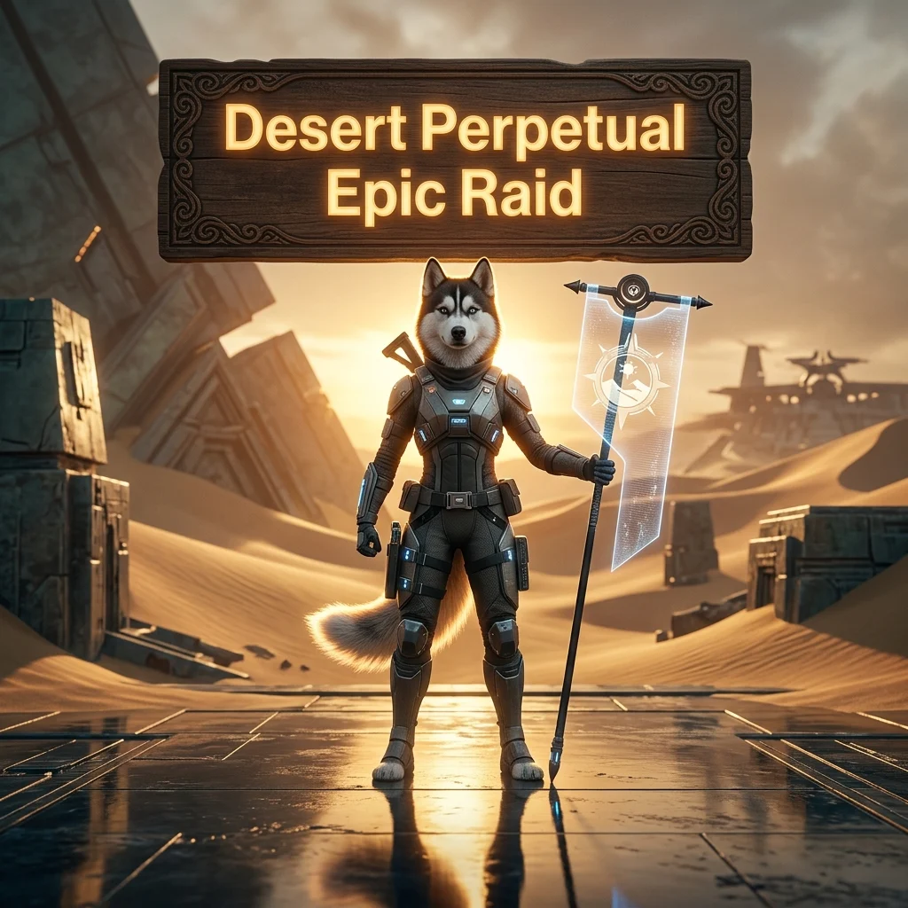 Promotional image for the Desert Perpetual Epic Raid Boost service in Destiny 2.