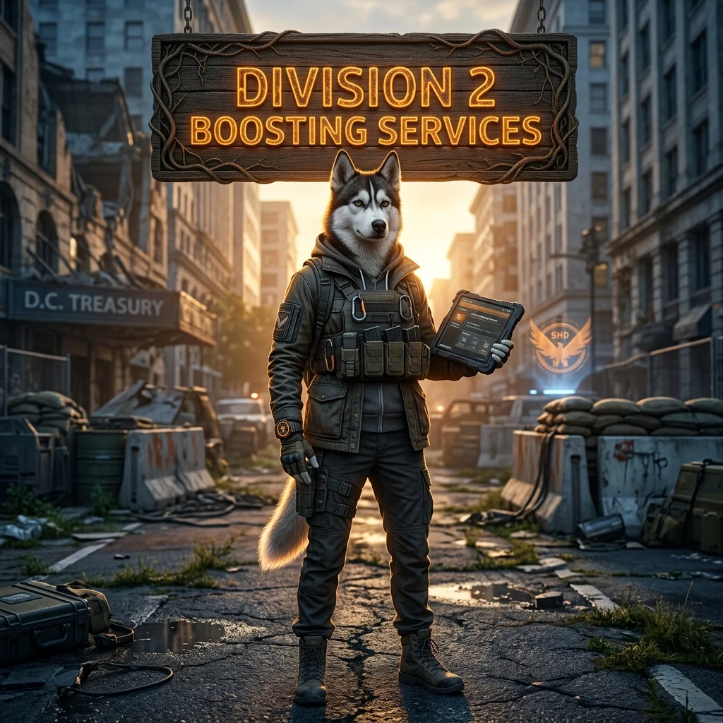 Promotional image for Division 2 Boosting Services, representing services designed to support players with progression in The Division 2.