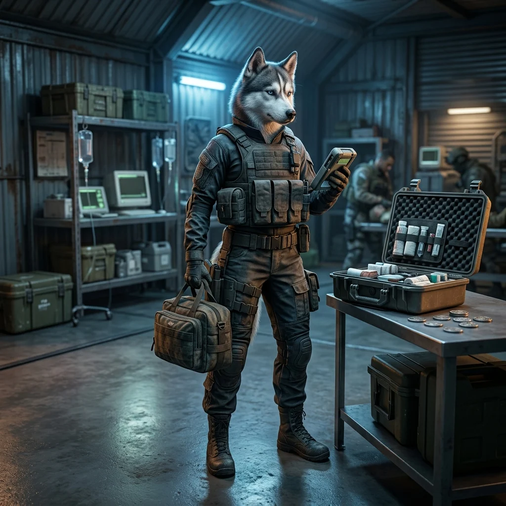 Predstavitvena ilustracija za vsebino Dobički zdravnika v igri Wardogs.