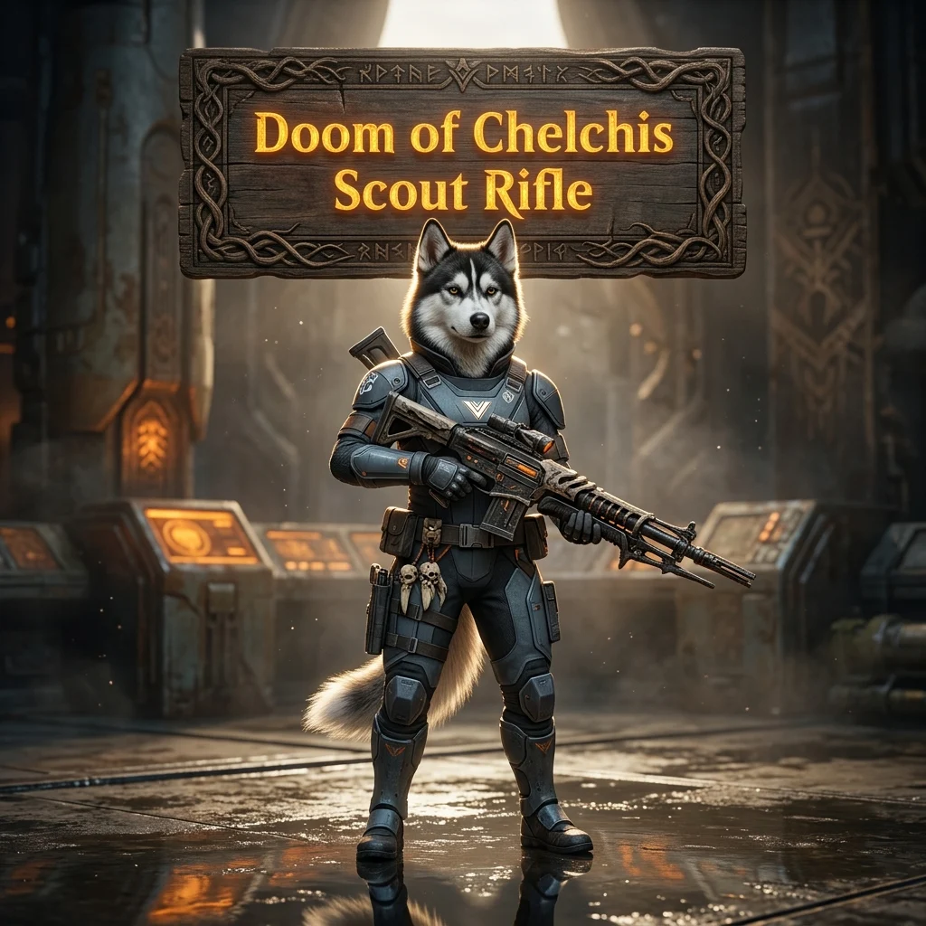 Promotional image for the Doom of Chelchis Scout Rifle Boost service in Destiny 2.