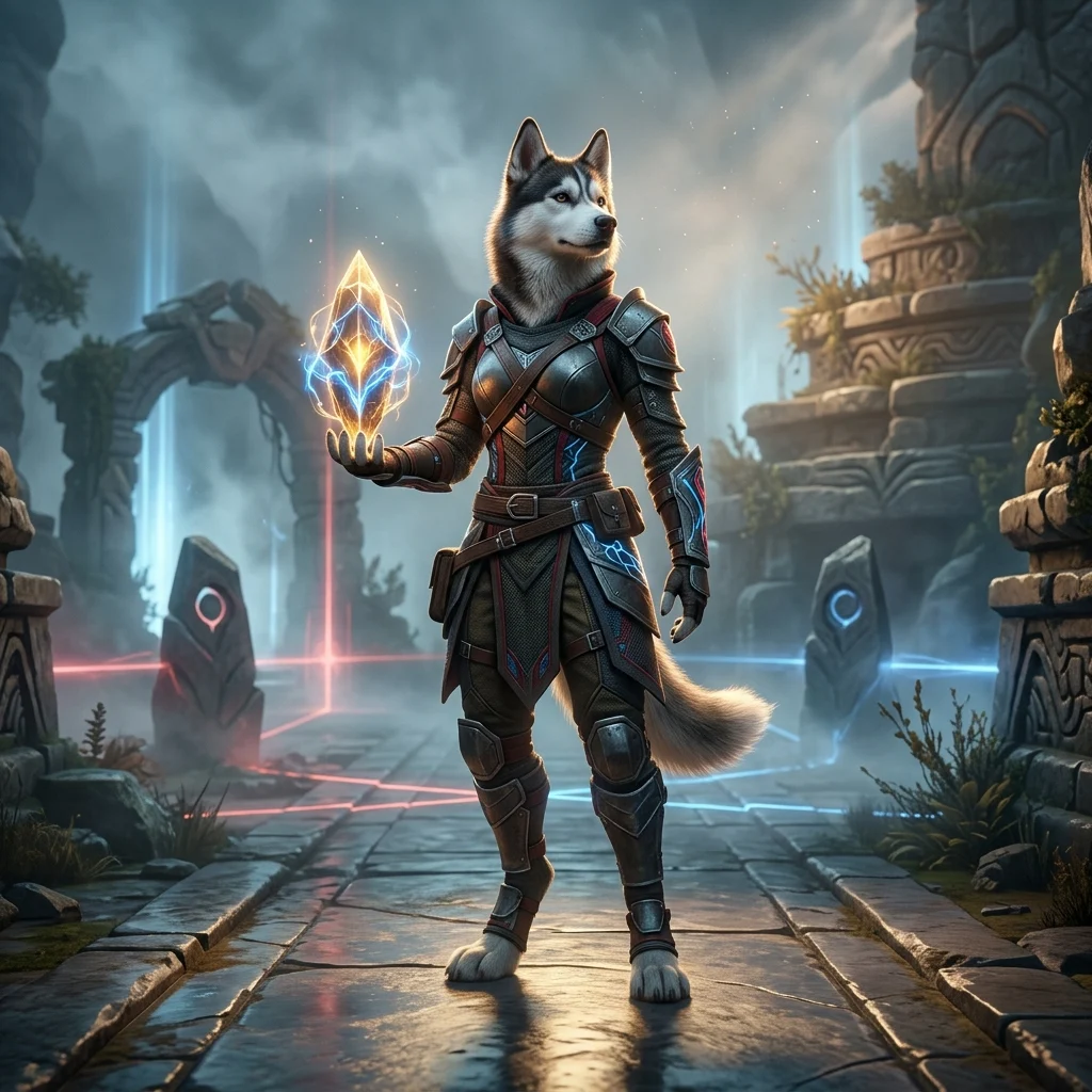 Digitāla spēļu tematikas ilustrācija par Dota 2 konta progresa pakalpojumiem bez salasāma teksta.