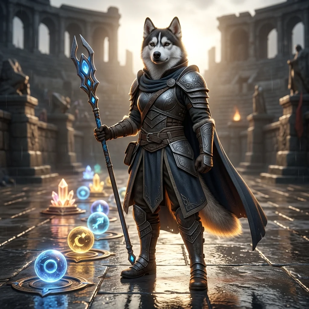 Dota 2 முன்னேற்ற சேவையை பிரதிபலிக்கும் கற்பனை விளையாட்டு சூழலைக் காட்டும் அலங்காரப் படம்