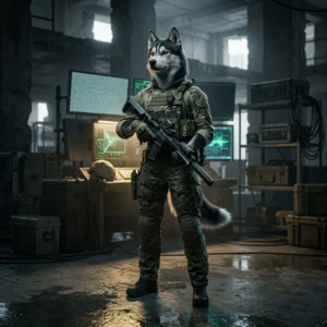 Thematische Illustration zum Einsteigerguide für WARDOGS mit einer stimmungsvollen Darstellung der Spielwelt ohne lesbaren Text