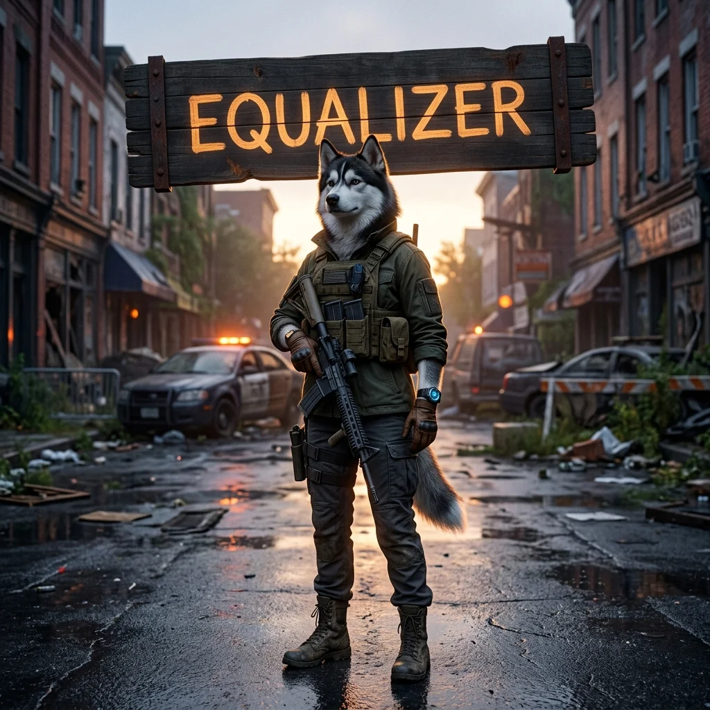 Promotional image for Equalizer Boost in The Division 2, a Division 2 boost service featuring the Equalizer product theme