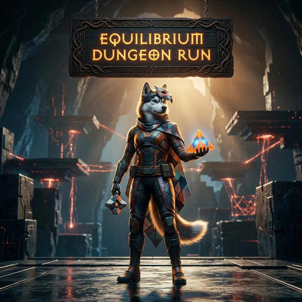 Promotional image for the Equilibrium Dungeon Run Boost service in Destiny 2.