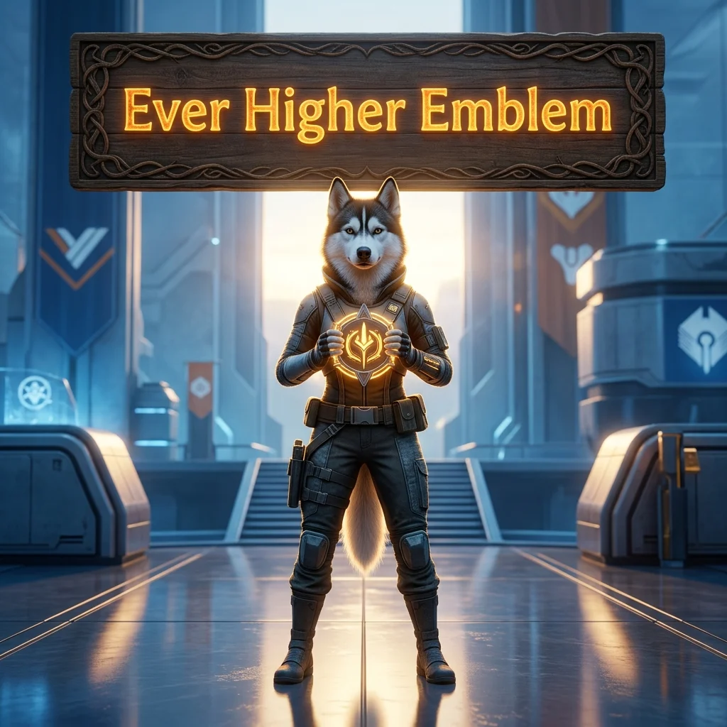Promotional image for the Ever Higher Emblem Boost service in Destiny 2.