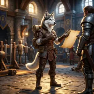 Illustration sans texte représentant une assistance professionnelle pour une aventure de jeu en ligne.
