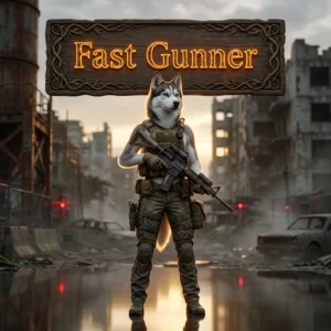Promotional image for the Fast Gunner Boost service in Once Human game