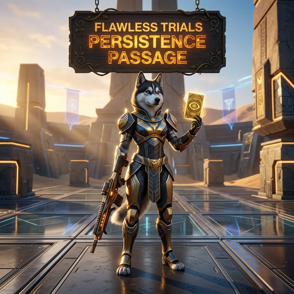Promotional image for the Flawless Trials Persistence Passage Boost service in Destiny 2.