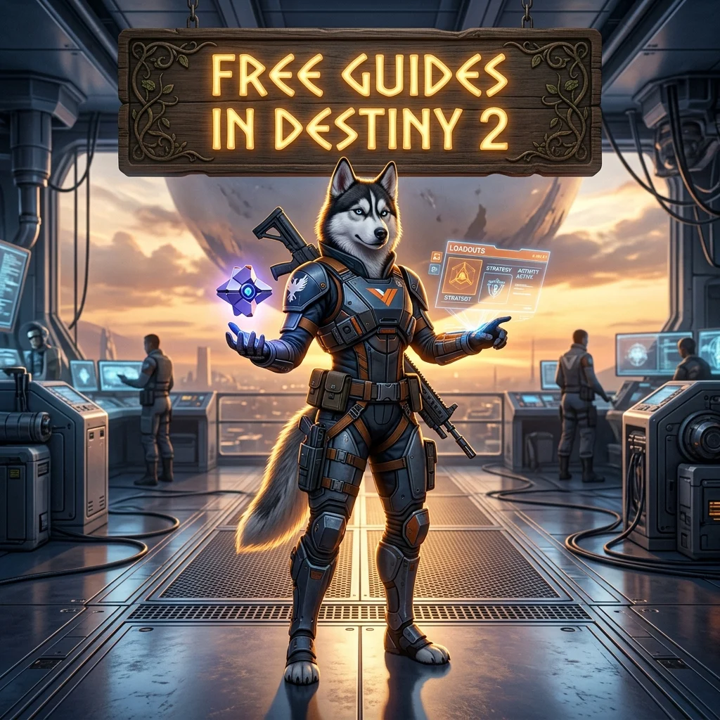 Promotional image for Free guides in Destiny 2, providing free guide resources related to the Destiny 2 game.