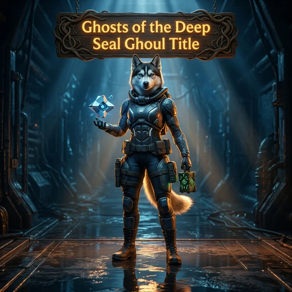 Promotional image for the Ghosts of the Deep Seal Ghoul Title Boost service in Destiny 2.