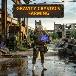 Promotional image for the Gravity Crystals Farming Boost service in Once Human.