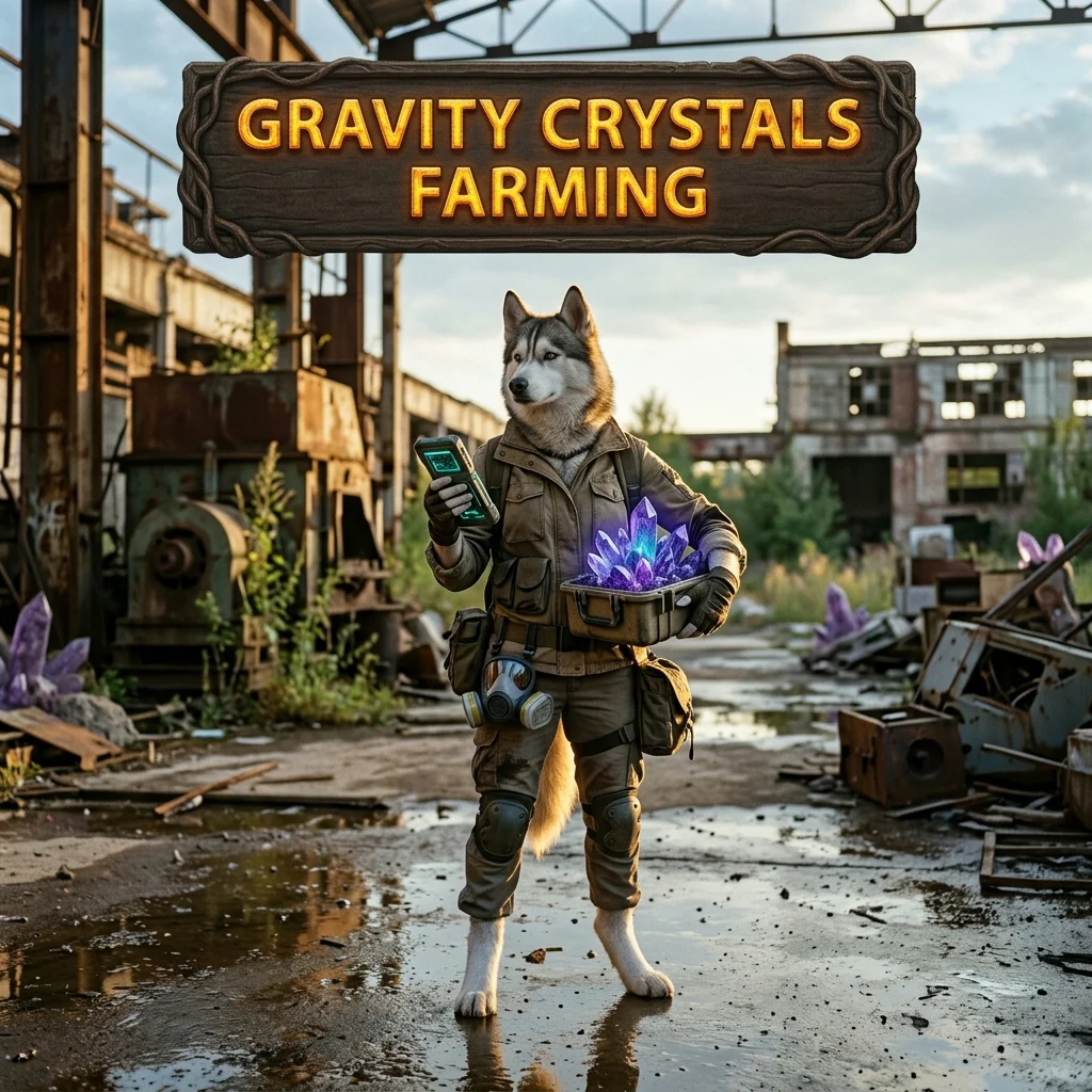 Promotional image for the Gravity Crystals Farming Boost service in Once Human.