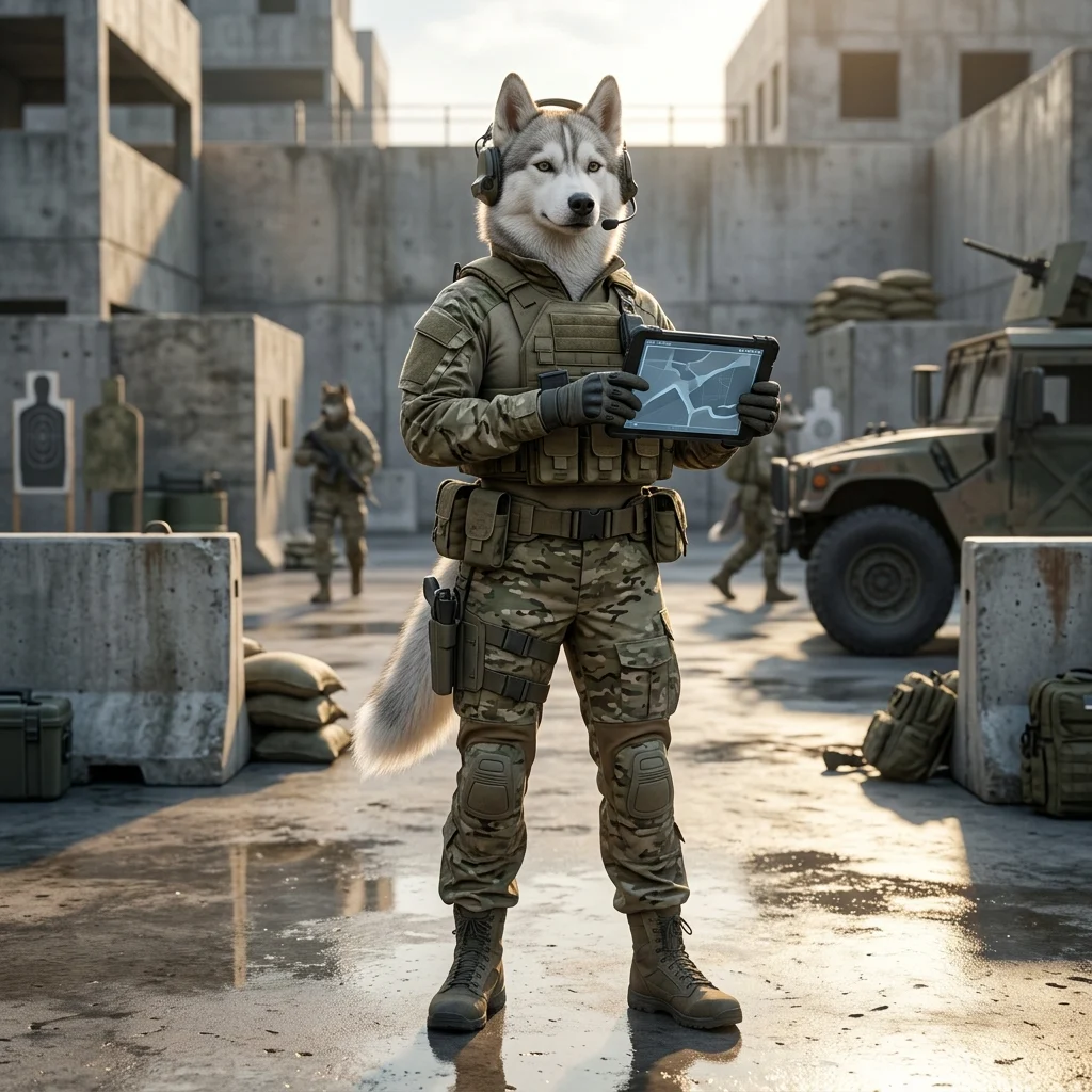 Ilustração temática de WARDOGS associada a um guia para iniciantes no jogo.