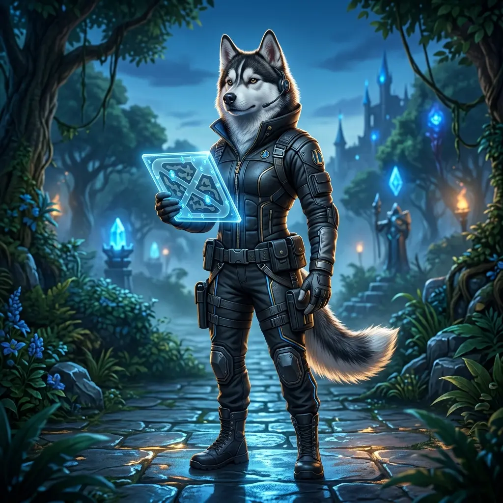 Illustration promotionnelle liée aux guides et autres services de League of Legends, sans texte lisible.