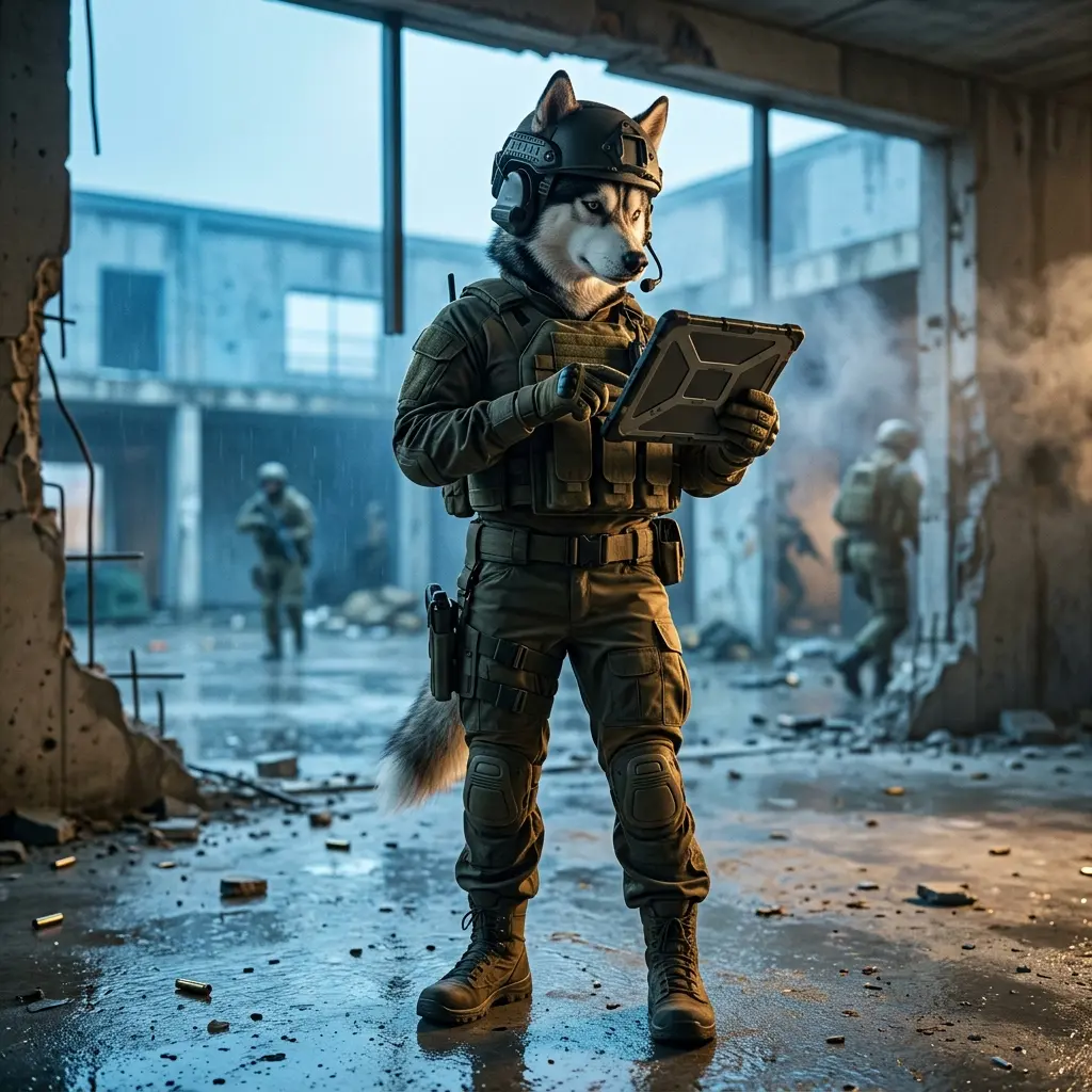 Illustration sans texte évoquant des guides gratuits pour Call of Duty: Modern Warfare 4.