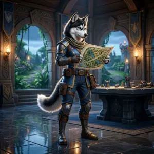 Illustration sans texte associée à des guides gratuits pour League of Legends, dans un univers de jeu vidéo fantastique.
