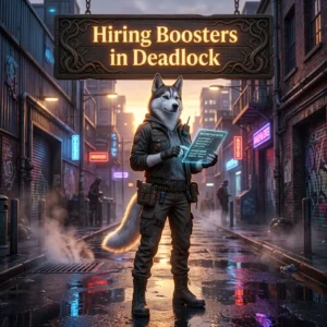 Promotional image for Hiring Boosters in Deadlock, a service for hiring game boosters