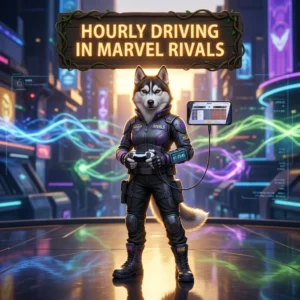 Promotional image representing the Hourly Driving in Marvel Rivals service.