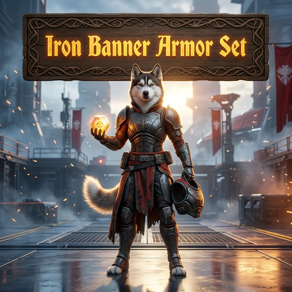Promotional image for an Iron Banner Armor Set Boost service in Destiny 2