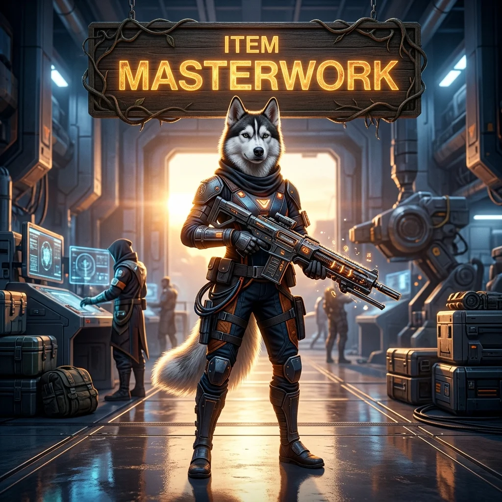 Promotional image for an Item Masterwork Boost service in Destiny 2